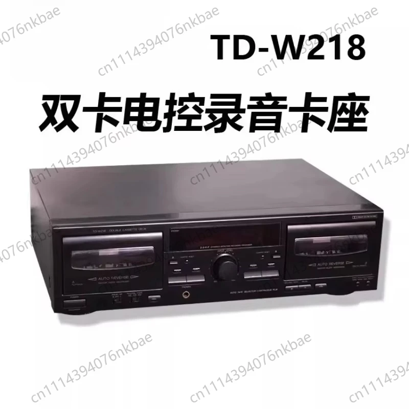 Dual Cassette Deck Recorder with Auto Reverse, 2-Way Vintage Hi-Fi Stereo Tape Player Audio Equipment