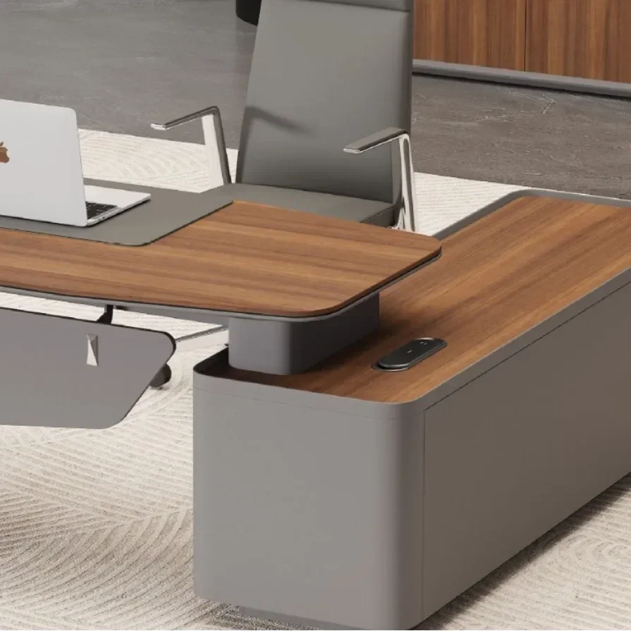 d2 light luxury simple office desk modern fashion boss table president table simple atmosphere