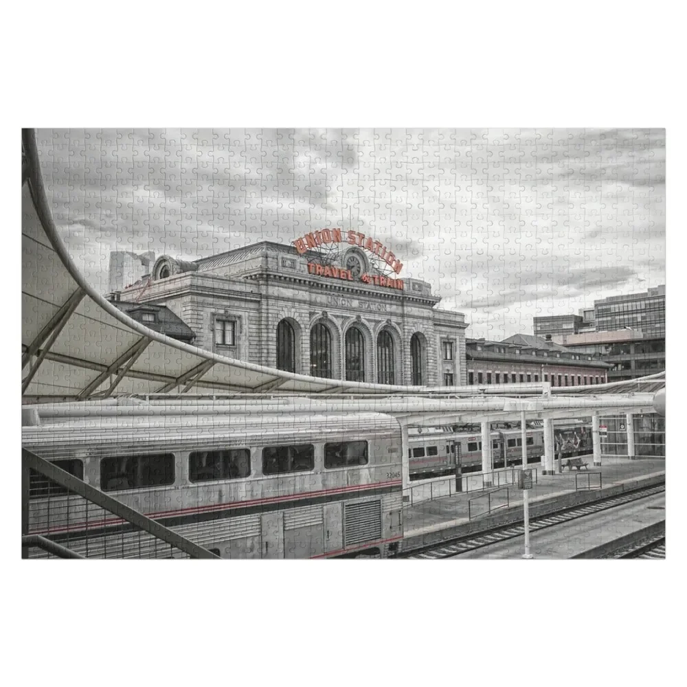 

Union Station - Denver, Colorado Jigsaw Puzzle Wooden Jigsaws For Adults Customized Picture Custom Gift Woods For Adults Puzzle