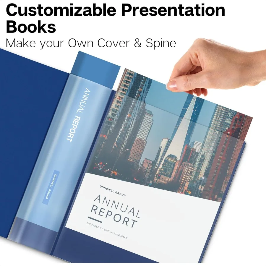 Presentation Binder 60Pocket Displays 120 Pages 8.5x11 Portfolio Binder with Plastic Sleeves Storage and Organizer for Document