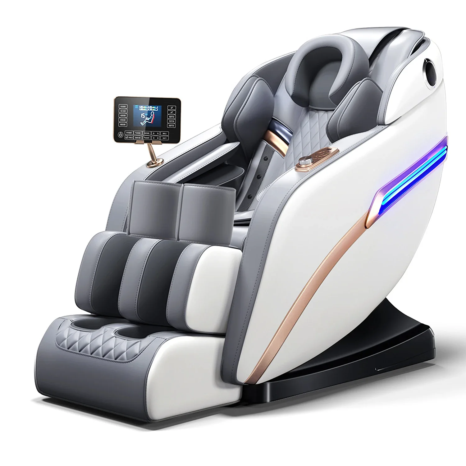 Household Zero Gravity Intelligent Full-Body Electric Luxury Massage Chair Bluetooth Music Back Neck Massager Magnetic Therapy