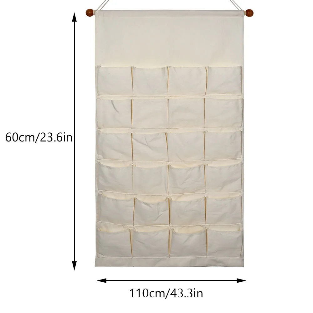 Personalized Christmas Advent Calendar with 24 Pockets High-Quality Canvas Wall-Mounted Storage Bag Holiday Decoration Custom