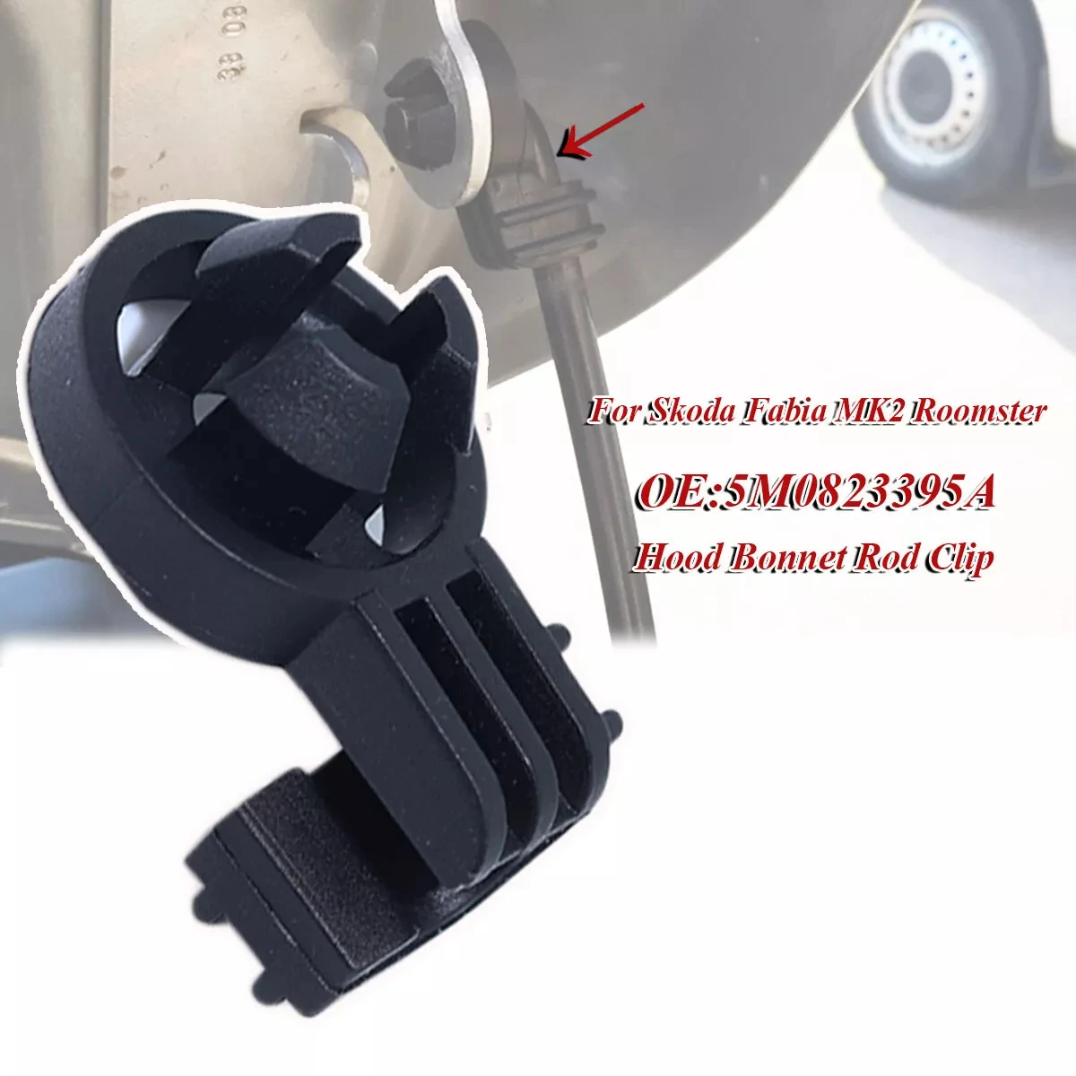

Hood Support Bonnet Rod Stay Bracket Buckle Clip For Skoda Fabia MK2 Roomster Holder Handle Retainer Prop Strut Flap Accessories
