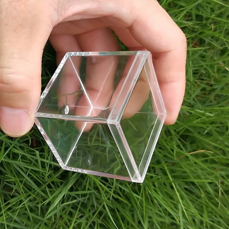 Transparent Plastic Small Box Square Collection Display Mini Jewelry/Beads/Crafts Candy Storage Box Case Container