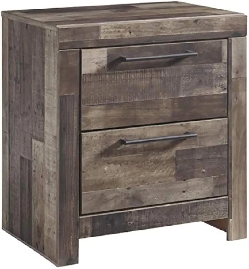 Ashley Signature Style Classic Multi Gray 2-Drawer Storage Nightstand Table Home Decor Essential night stand