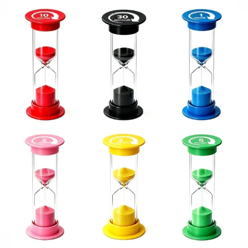 Practical Multiple Durations Sand Timer 1/2/3/5/10 Minutes 30 Second Hourglass Timer Plastic Anti-fall Plastic Hourglass Toy