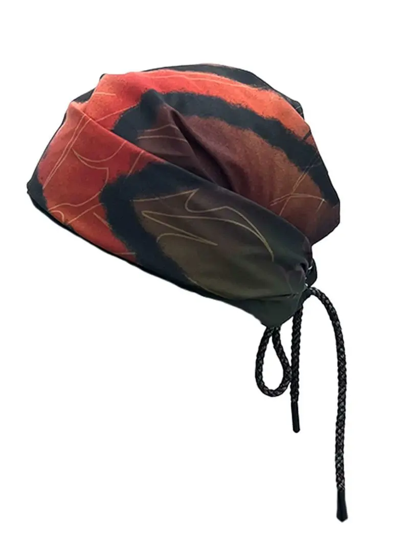 

Graffiti print drawstring adjustable american hip-hop bandana scarf