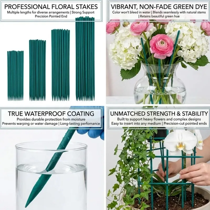 Plant Support Sticks Canes Bamboo Plants Support Stakes Plants Tomato Sticks Supports Flower Sticks Climbing Plant Garden Sticks view 6