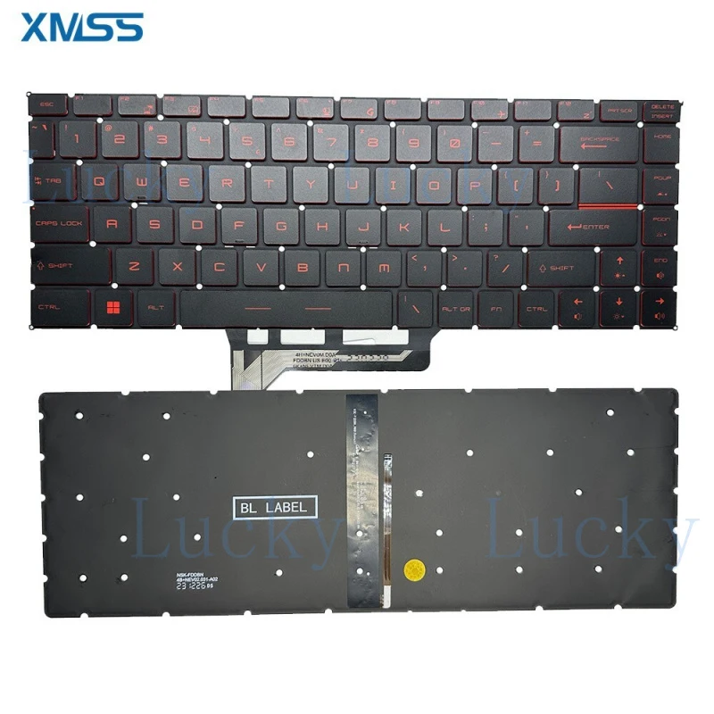 

Новая американская клавиатура для MSI GF65 Thin 9SD 9SE 10SD 10SE MS-16W1 MS-16W2 с красной подсветкой