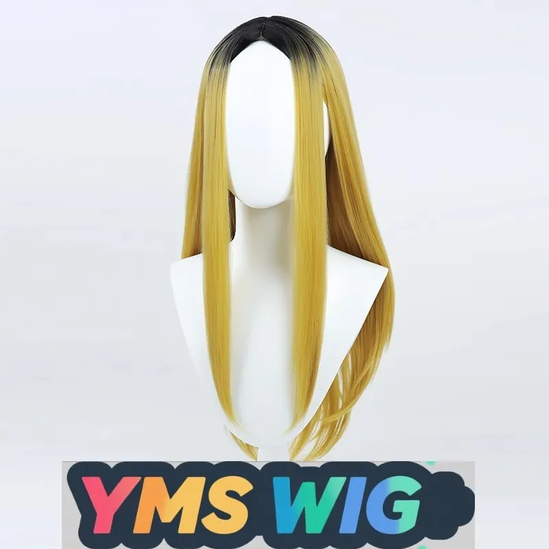 【YMS perruque】 volley-ball garçon Gou griffe meulage cheveux longs Version Cosplay perruque transgenre femme Version teint cuir chevelu réaliste
