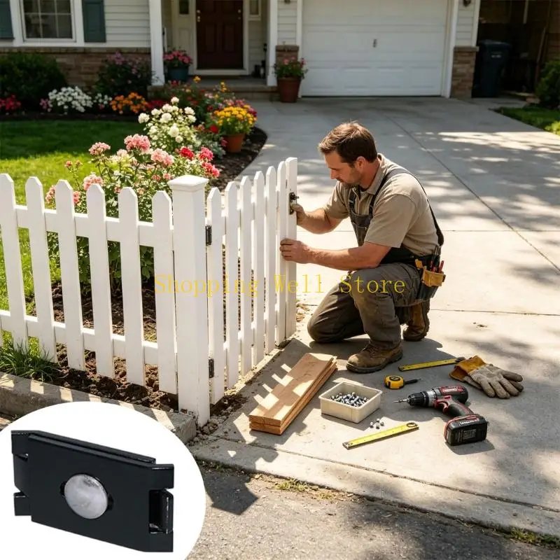 KX4B Wire Frame Panel Joiner Clip Metal Fence Mounting Piece for Vertical Garden Fence and Yard Repair Work Use Part