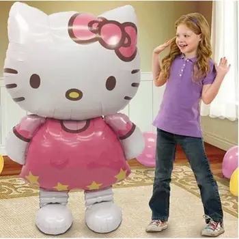Kawaii obrázek Hello Kittys série extra velké balónky kreslený balónek dětské narozeninové párty potřeby pokojová dekorace dívčí dárek pro děti 6 nejlepší prodej Ohřívač vosku Hello Kitty - №1