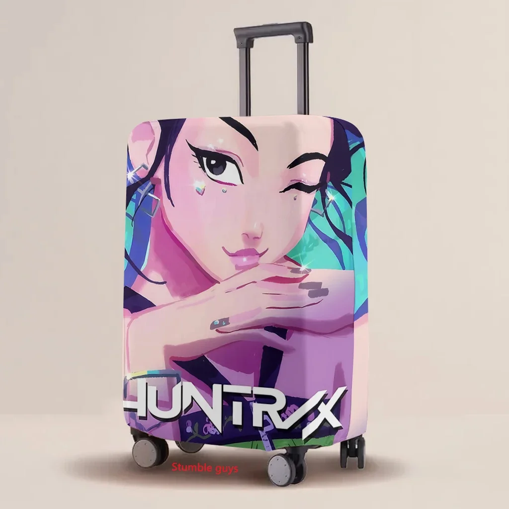 

Luggage Protective Cover Kpop Demon Hunters Fashion Wear-Resistant Elastic Cartoon Print Cover For Suitcase​