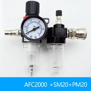 AFC2000 AFR2000 + AL2000 G1 / 4 hava kompresörü yağ ayırıcı ve havadan gelen su filtresi-bu, regülatörün basınçtaki valften çıkmasını önlemek için kullanılır 5 sıcak satış yüksek kalite vana basınç regülatörü-no. 3