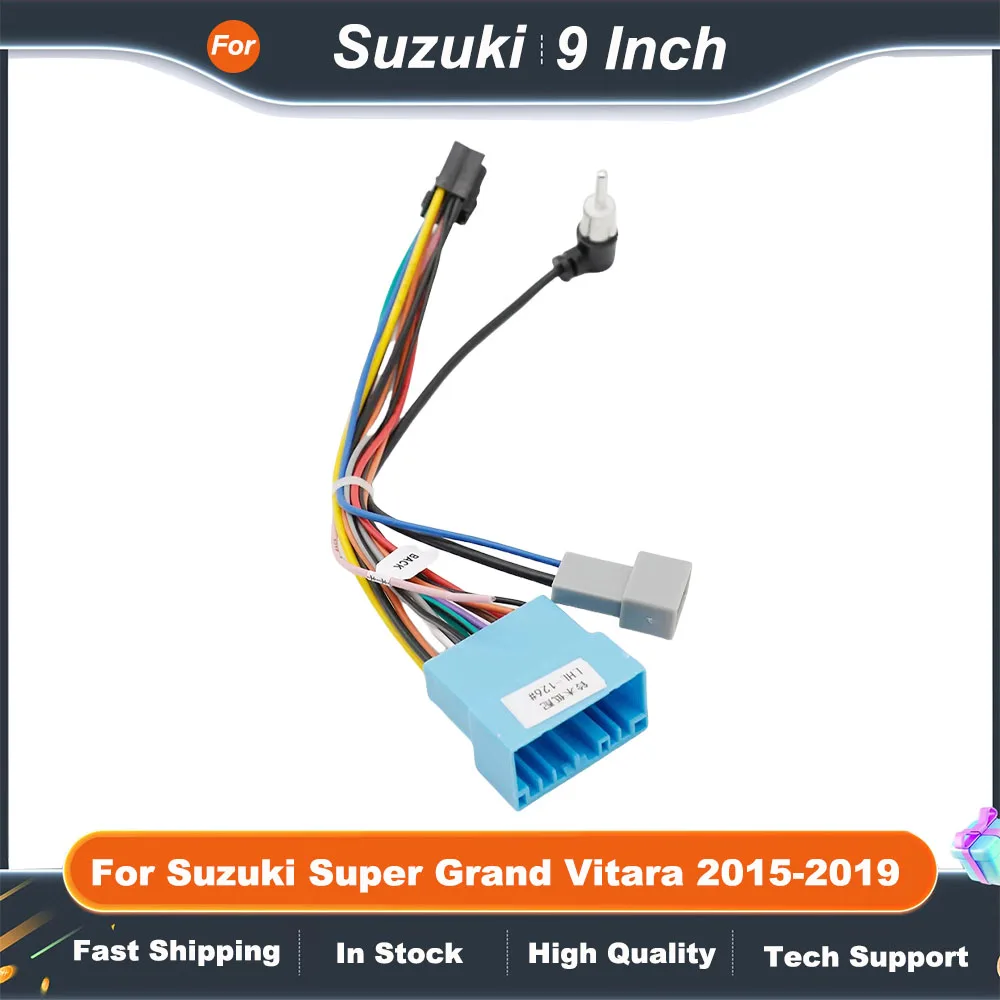 

9 Inch Car Radio Fascia Frame for Suzuki Grand Vitara 2015-2019 Android Stereo Dashboard Panel Kit Adapter Installation