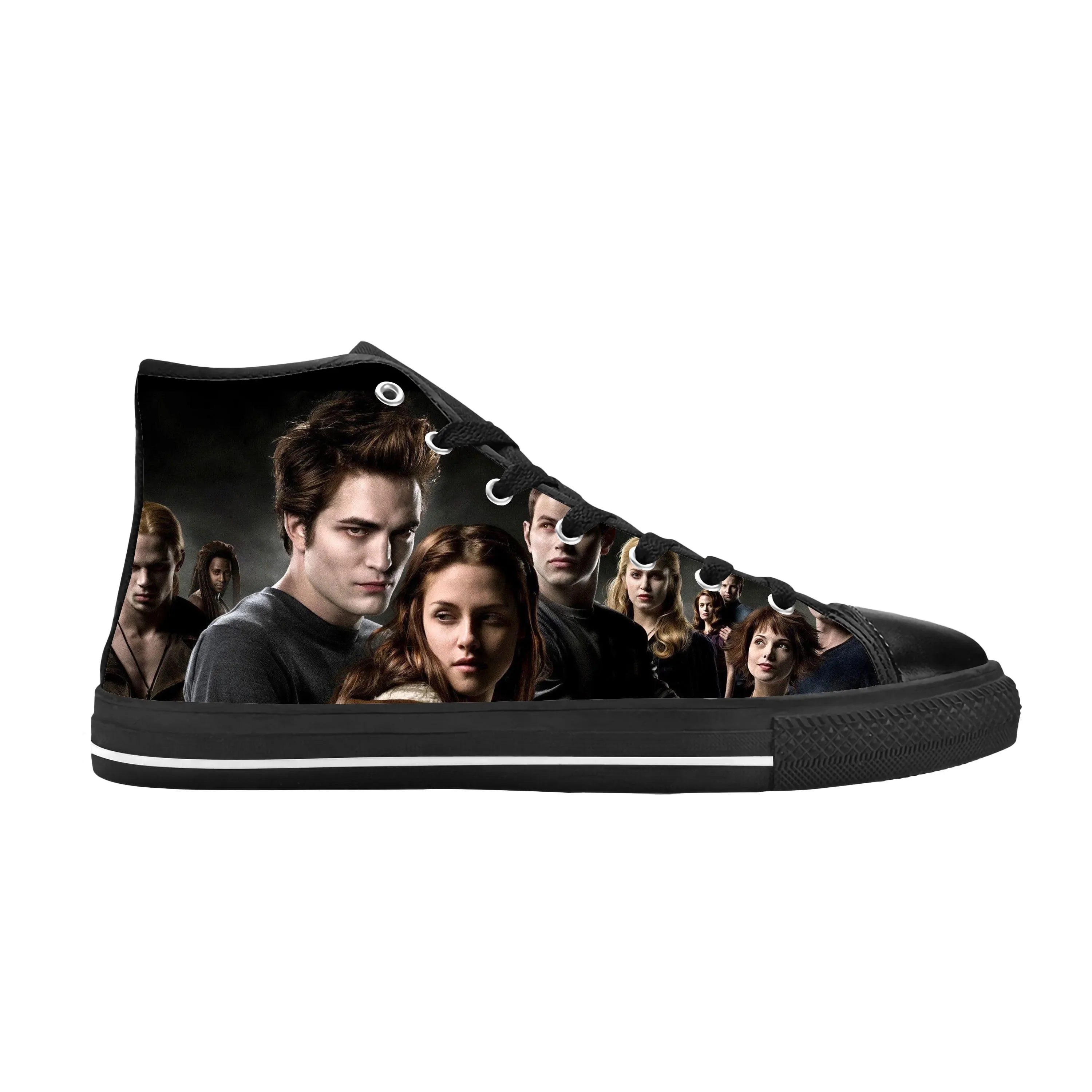 Movie The Twilight Saga Vampire Bella Edward Cool Casual Cloth Shoes High Top Comfortable Breathable 3D Print Men Women Sneakers