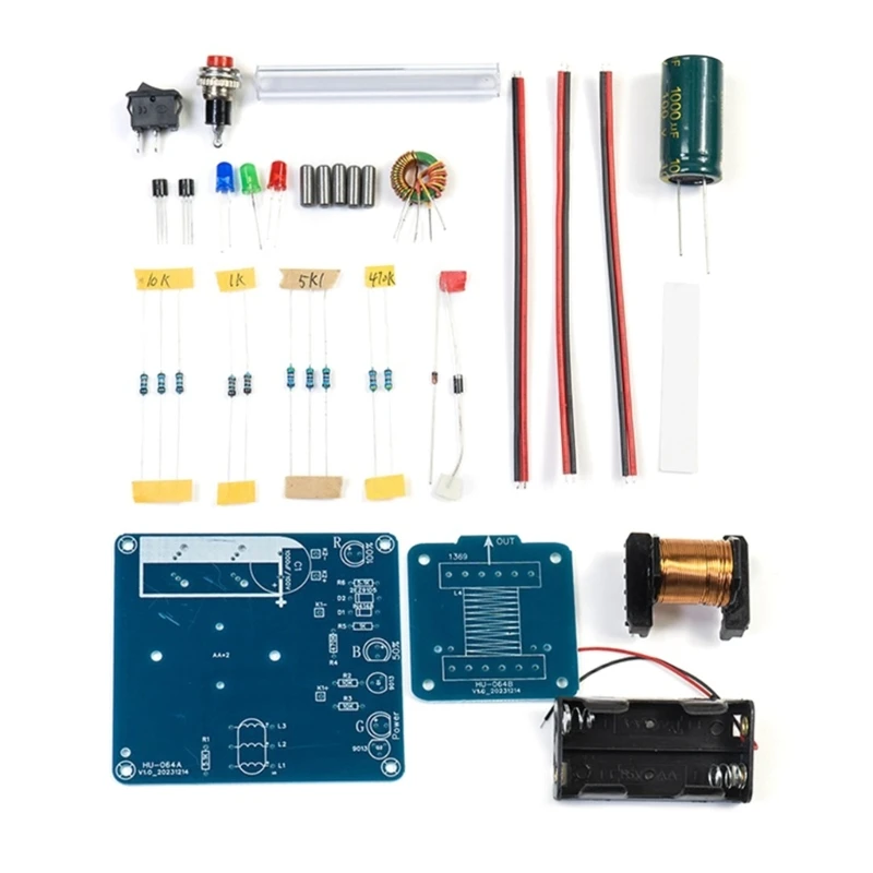 DXAB 1-teiliges elektronisches Hobby-DIY-Elektromagnet-Emitter-Kit mit Hochspannungsspule