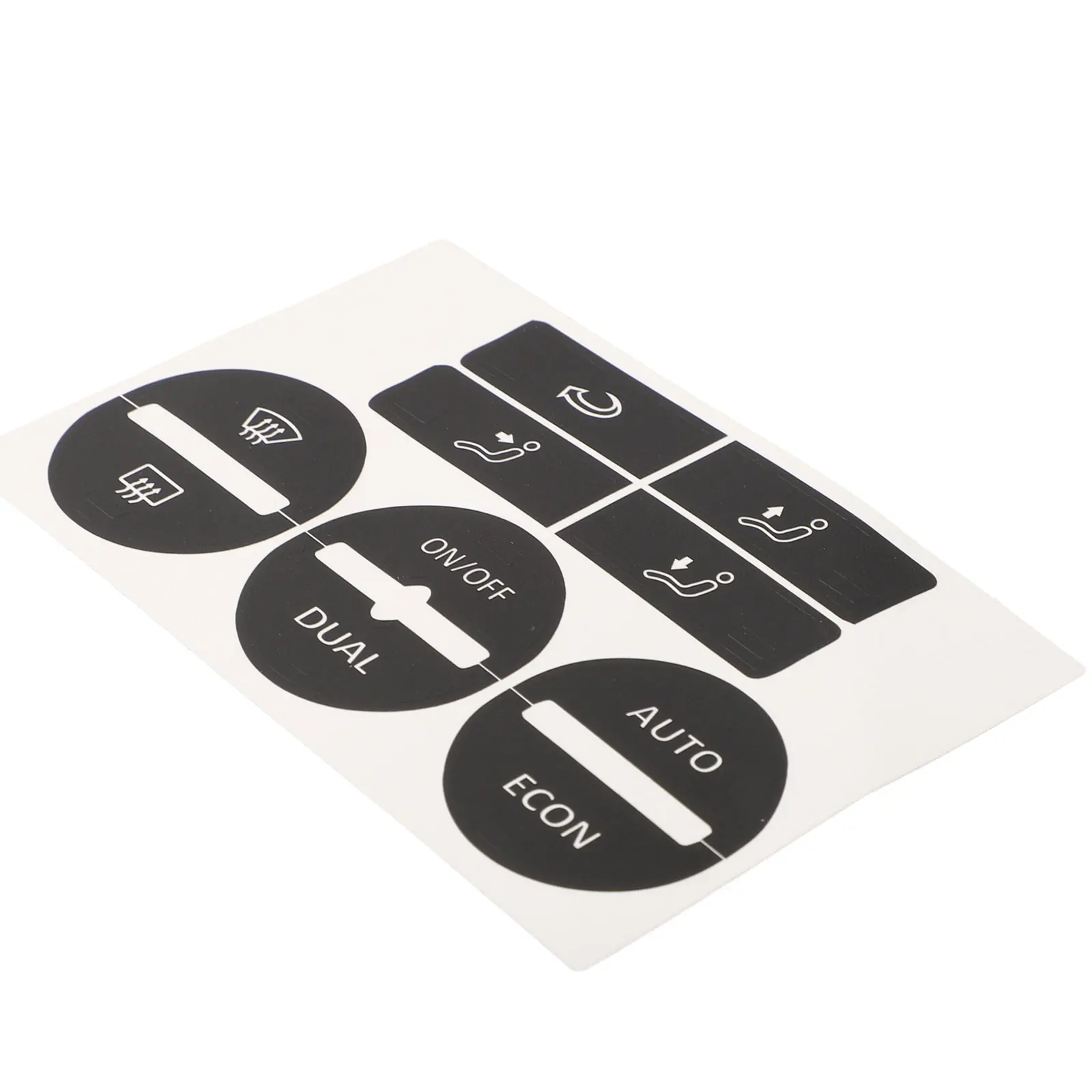 For GOLF A/C Control Button Worn Repair Kit Decal Stickers For GOLF Mk5 04-08 For PASSAT 2005-2010 Automotive Interior Stickers