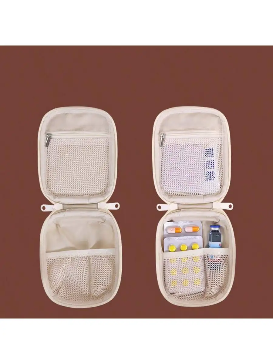 حقيبة تخزين صغيرة محمولة جديدة من مادة البولي يوريثان منظم أدوية السفر للصحة المنزلية مجموعة الإسعافات الأولية منظم أدوية السفر #6