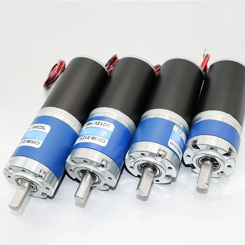 36MM all metal planetary gear reduction motor 36ZY miniature DC motor steel tube motor high torque 12V 24V