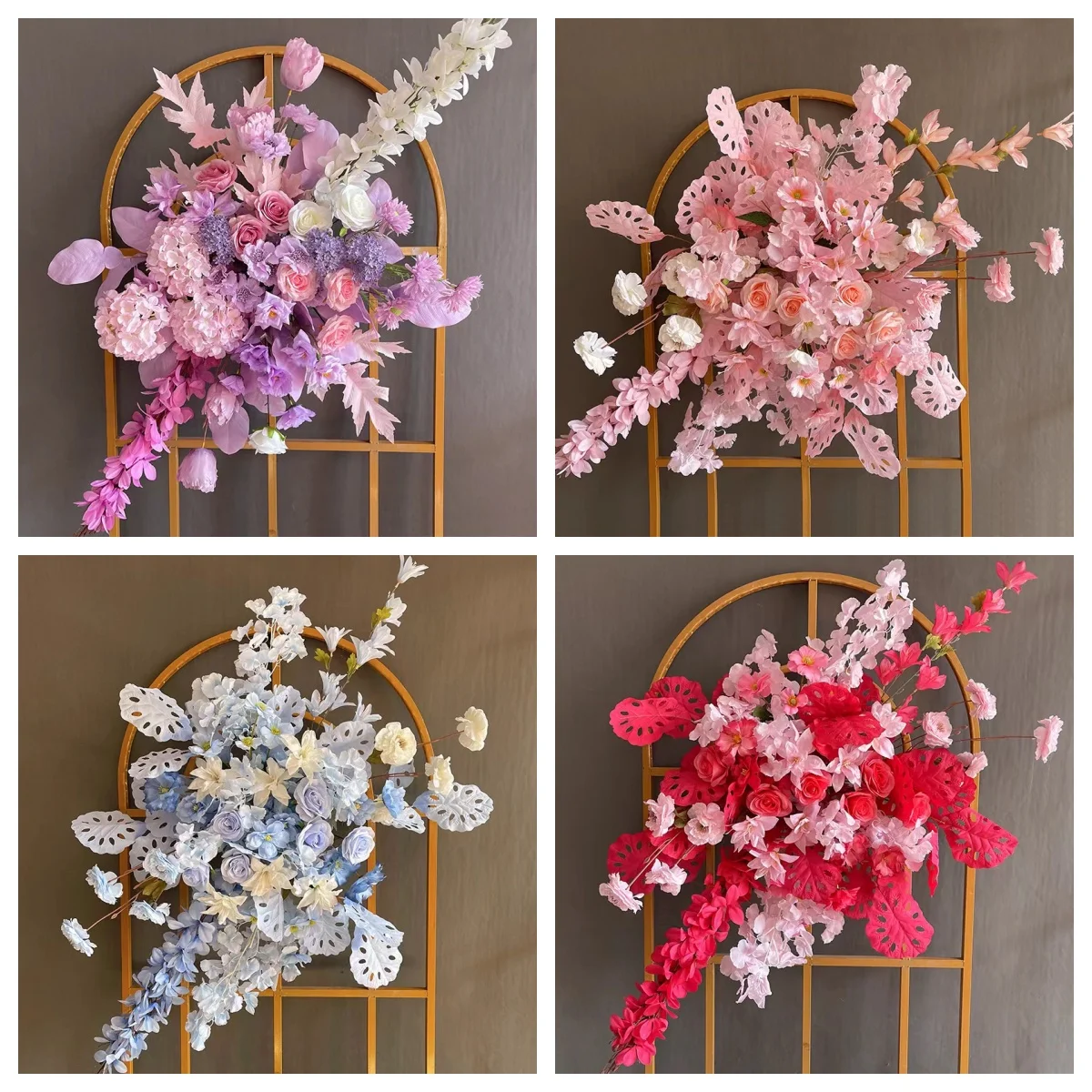 

Artificial Flower Arrangement Wedding Props Background Decoration Flower Arch Table Flower Party Outdoor Garden Display