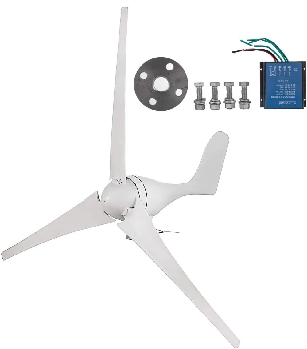 400W Hybrid Wind Turbine Generator DC 12V Turbine Wind Generator 3 Blades 20A Wind Generator Kit