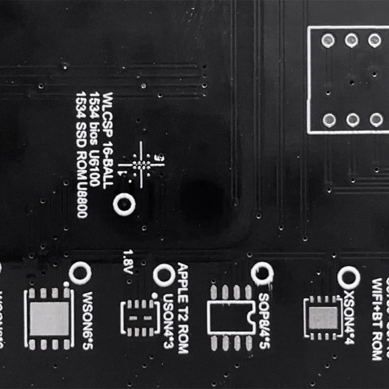 Chip T2 de lectura y escritura, toma Bios para Air T2, Ssd, Rom, tipo EC, soporte de Rom