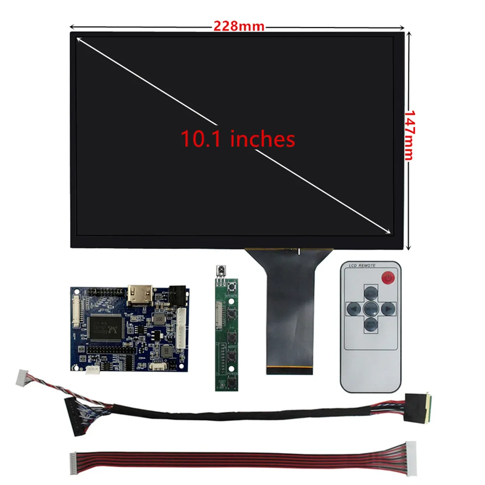 

10.1 Inch IPS LCD Display Screen Driver Control Board HDMI-Compatible Digitizer Touchscreen Monitor Kit For Raspberry/Orange Pi