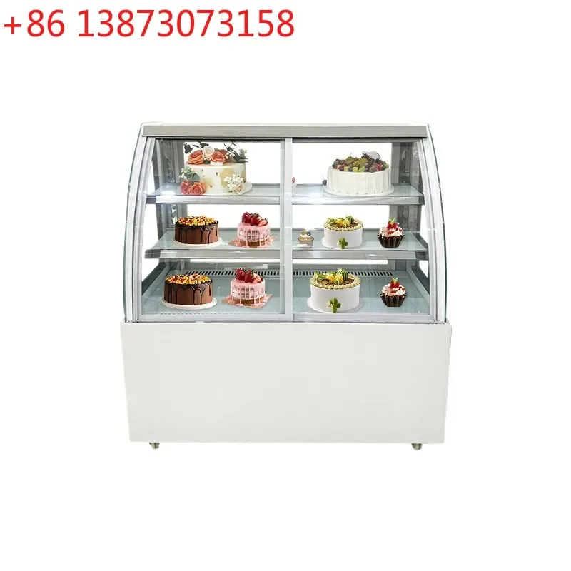 Commercial cake cabinet, dessert mousse bakery freezer, rear door bread cake display cabinet