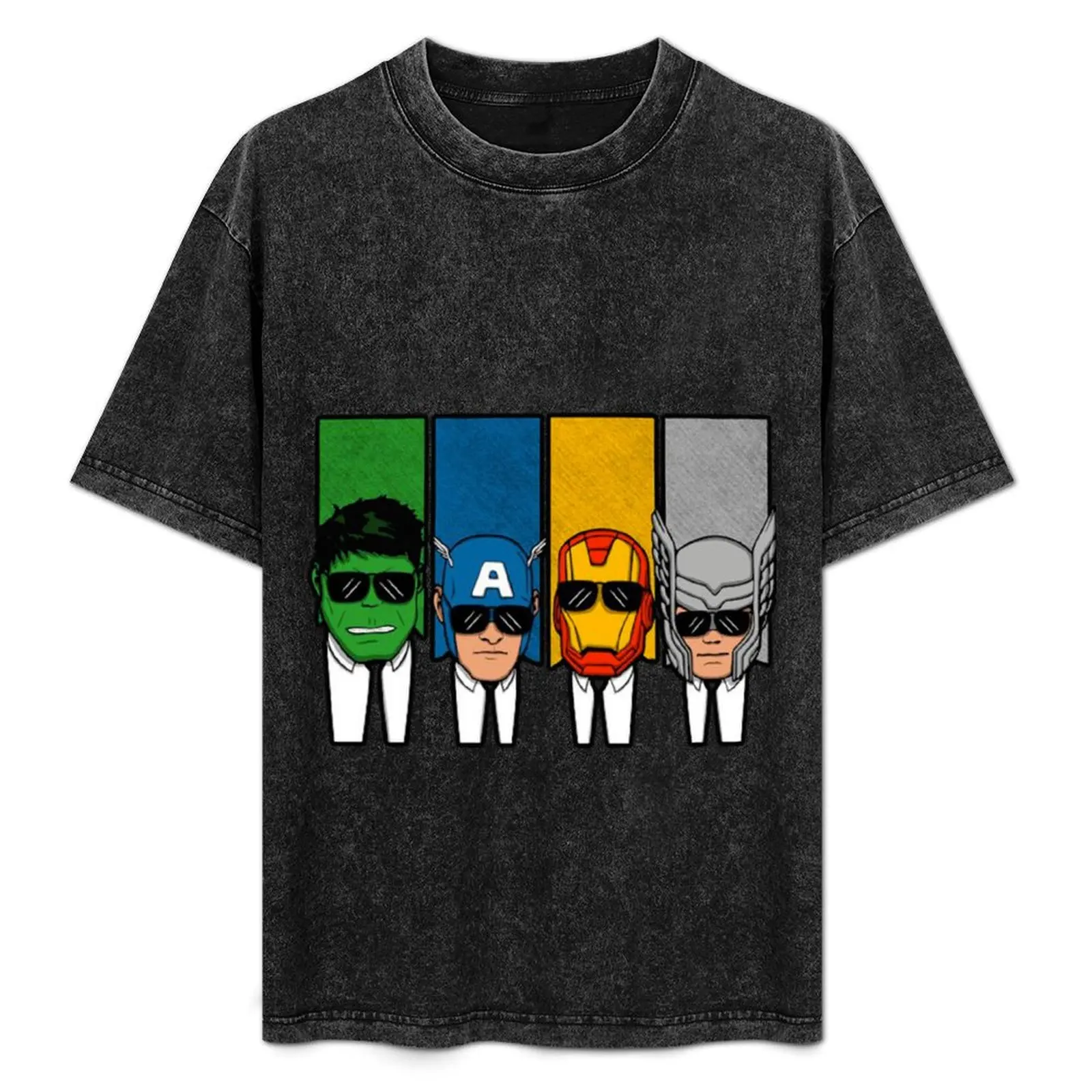 

black suit heroes T-Shirt Long Lasting Casual T-Shirt