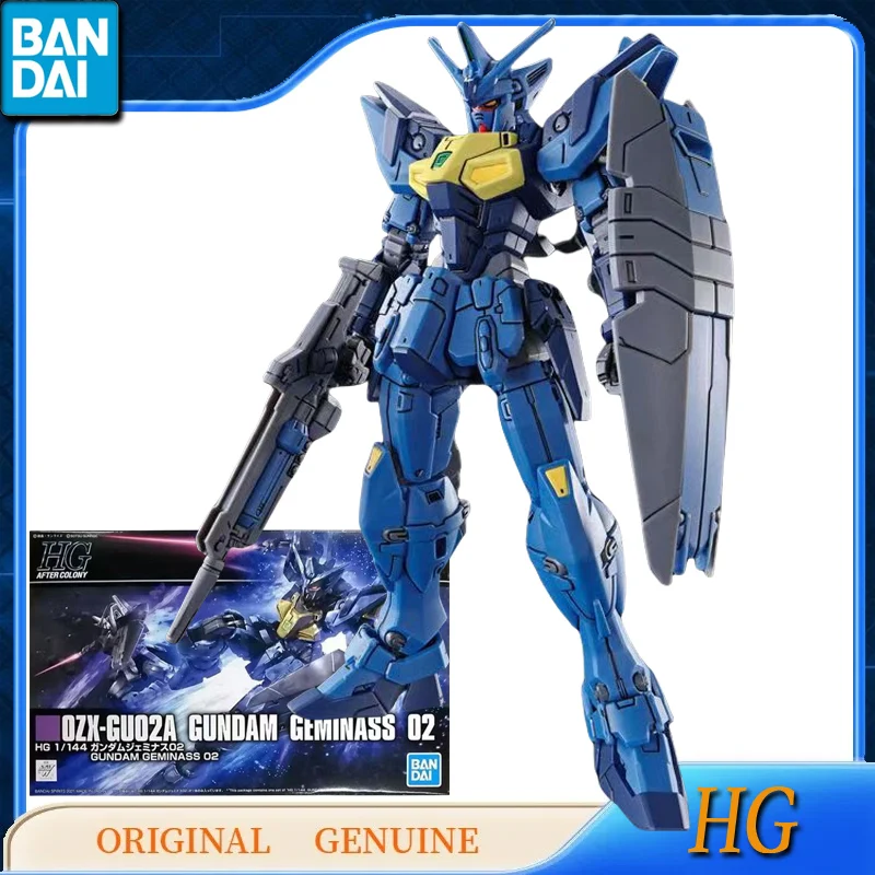 

Фигурки героев аниме Bandai оригинальные HG 0ZX-GU02A GUNDAM GEMINASS 02, игрушки для детей, подарок, сборка, модель, украшения