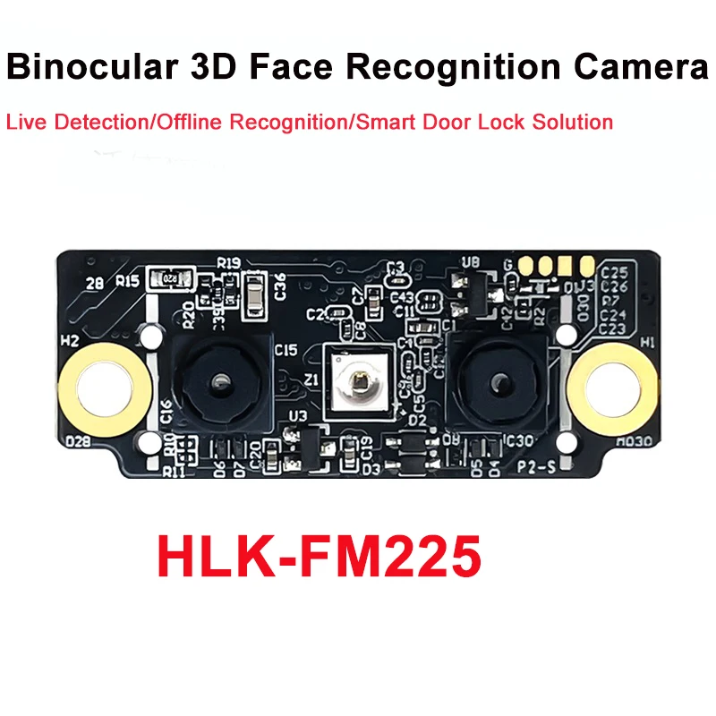 Hi-Link Face Recognition Module FM225 3D Face Recognition Camera Live Detection AI Smart Offline Serial Communicate & USB Video