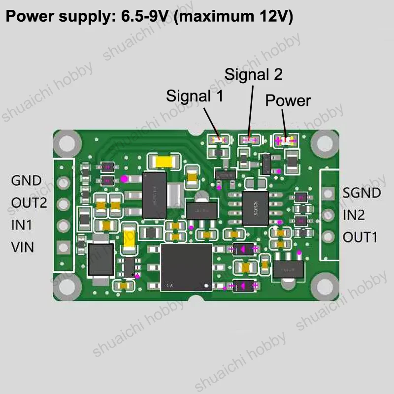 1 قطعة 3.3 فولت TTL المنفذ التسلسلي المعزل 5 فولت/6.5-9 فولت وحدة العزل الكهربائية التي تعمل بالطاقة الواحدة للطائرة بدون طيار/سيارة RC/وحدة تحكم روبوت