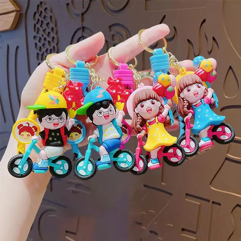 ★Windmill Couple Doll Keychain Cute Cartoon Kawaii Personalized Couple Gifts for Professional Car Student Backpack
