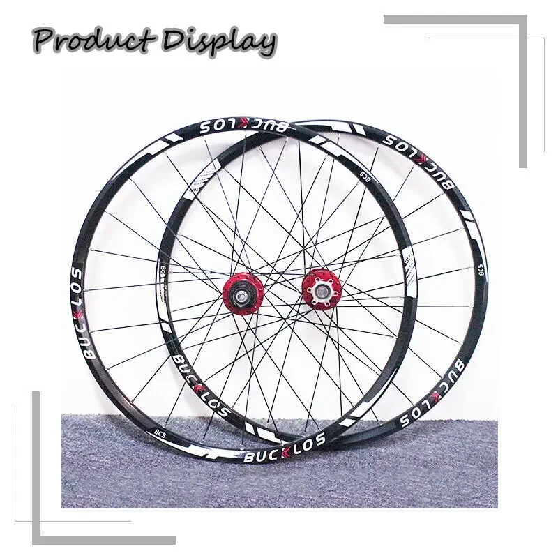 BUCKLOS Mountain Bike Wheelset Carbon Hub Bicycle Wheelset 26 27.5 29 Bike Wheel Rim 9*100/10*135mm 15*100/12*142mm MTB Wheels