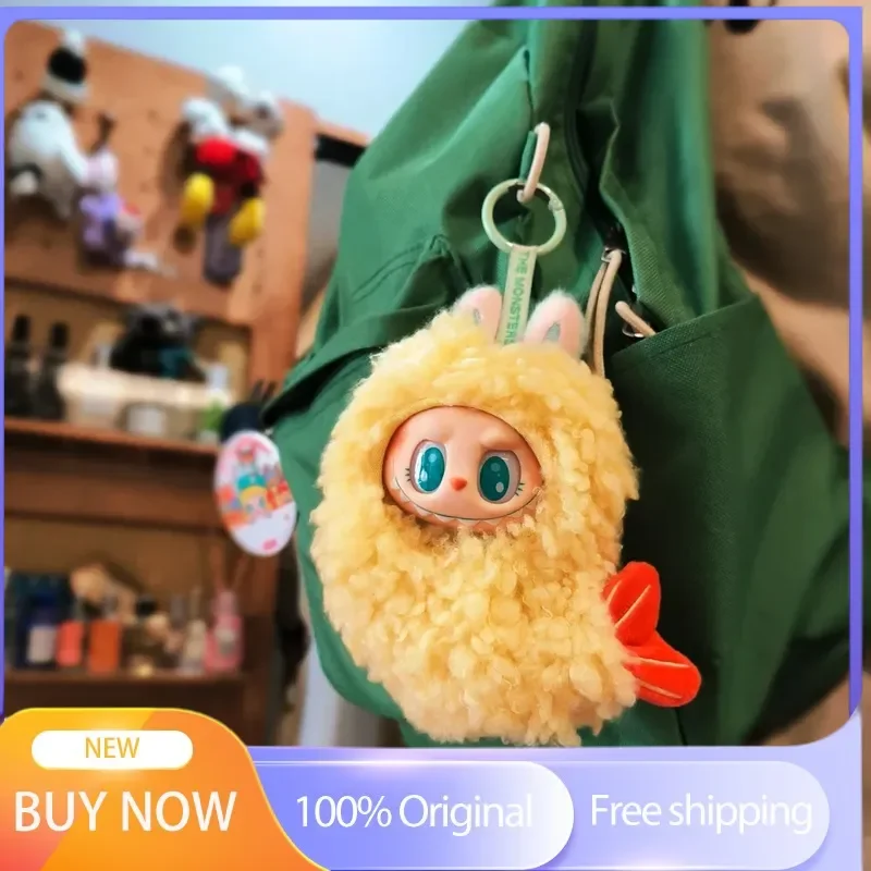

For Labubu Wacky Mart Doll Clothes Set 15cm/17cm Size Fried Shrimp Costume for V1 V2 V3 Generation Dolls Toy Dress-Up Accessory
