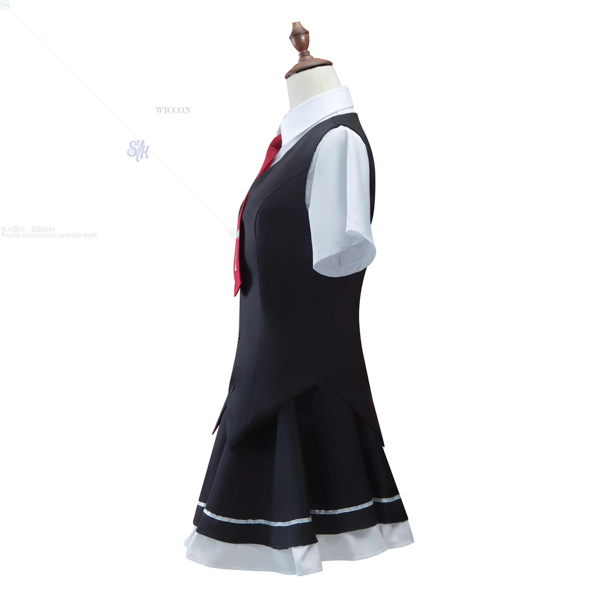 أنيمي رائع كل يوم أسفل ثقب الأرنب تأثيري أسود زي مدرسي Galgame زي جيراي كي جميل Kawaii فتاة يابانية