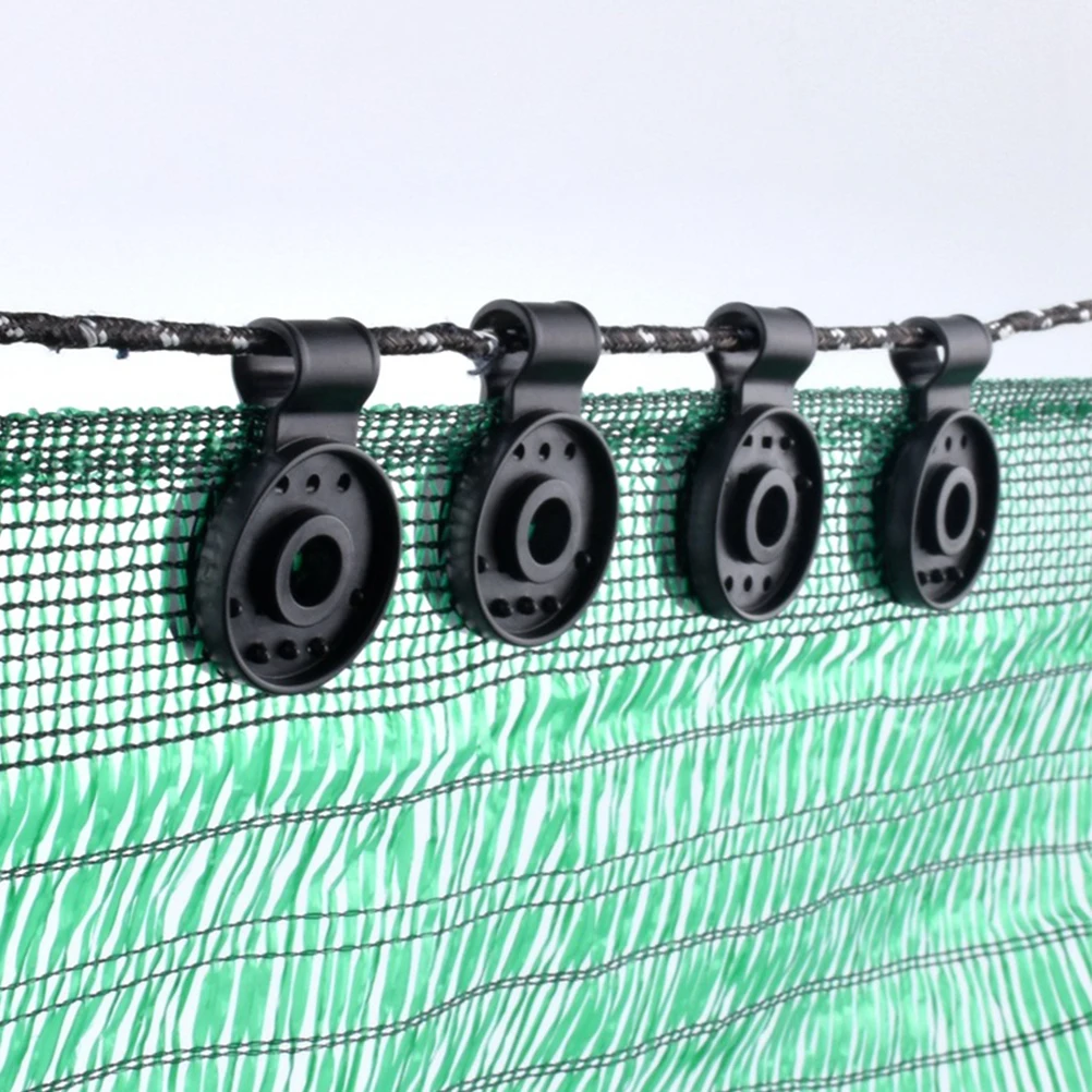 

50pcs Shade Cloth Reusable Garden Net Clips Pe Fixing Buckle Greenhouse Sunshade Clampbackyard Mesh Buckle Fabric Clips
