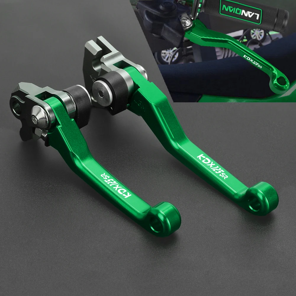 FOR KAWASAKI KDX 125 SR 1990-1999 1998 1997 1996 1995 94 KDX125SR Dirt Bike Foldable Pivot Clutch Brake Lever Handle Hand Grips