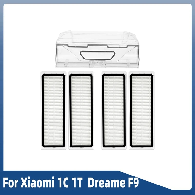 ABUD-สําหรับ Xiaomi Mi Robot Vacuum Mop 1C 1T F9 Mijia หุ่นยนต์เครื่องดูดฝุ่นถังขยะกล่องและตัวกรอง Hepa อะไหล่อุปกรณ์เสริม