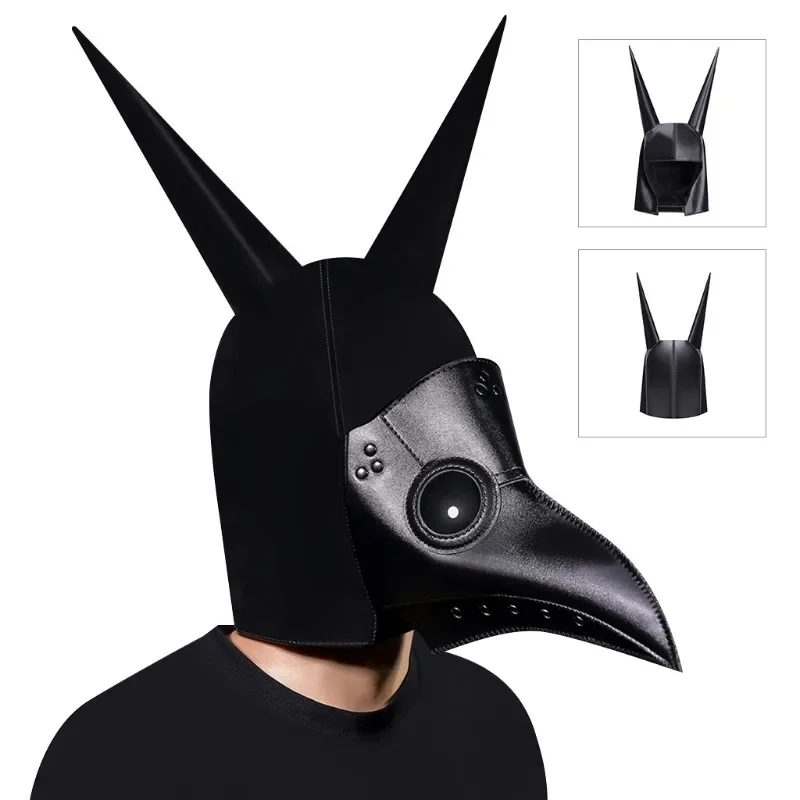 

European and American punk plague mask cone pullover halloween