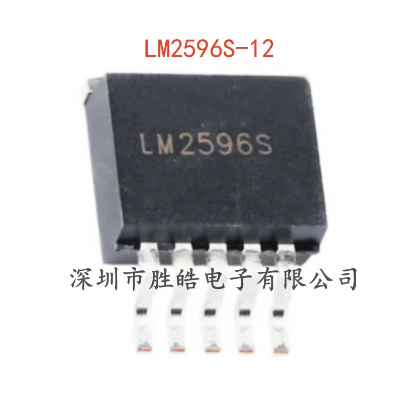 (10PCS)  NEW   LM2596S-12   12V/3A Buck DC-DC Regulator Chip     TO-263-5   LM2596S-12   Integrated Circuit