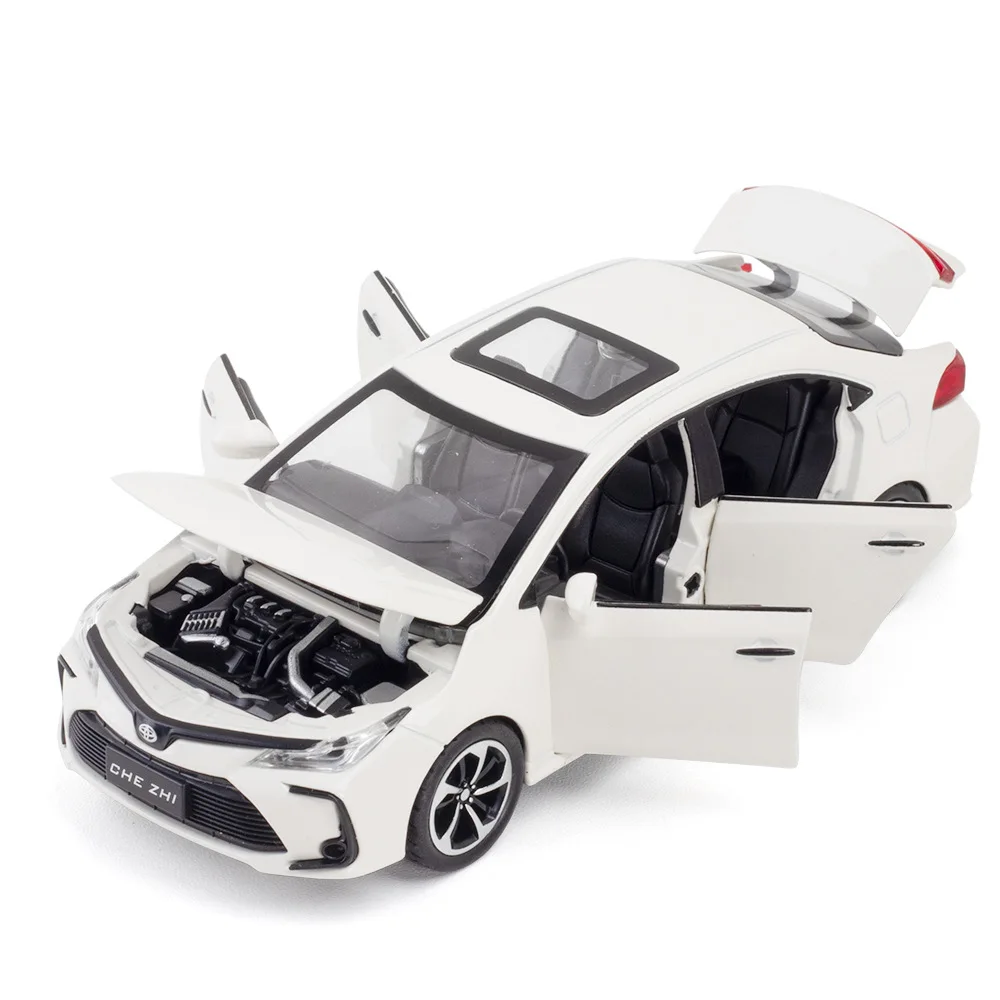 1:32 Toyota Corolla Alloy Car Toy Car Metal Collection Model Car Sound And Light Toys For Children Birthday Gift