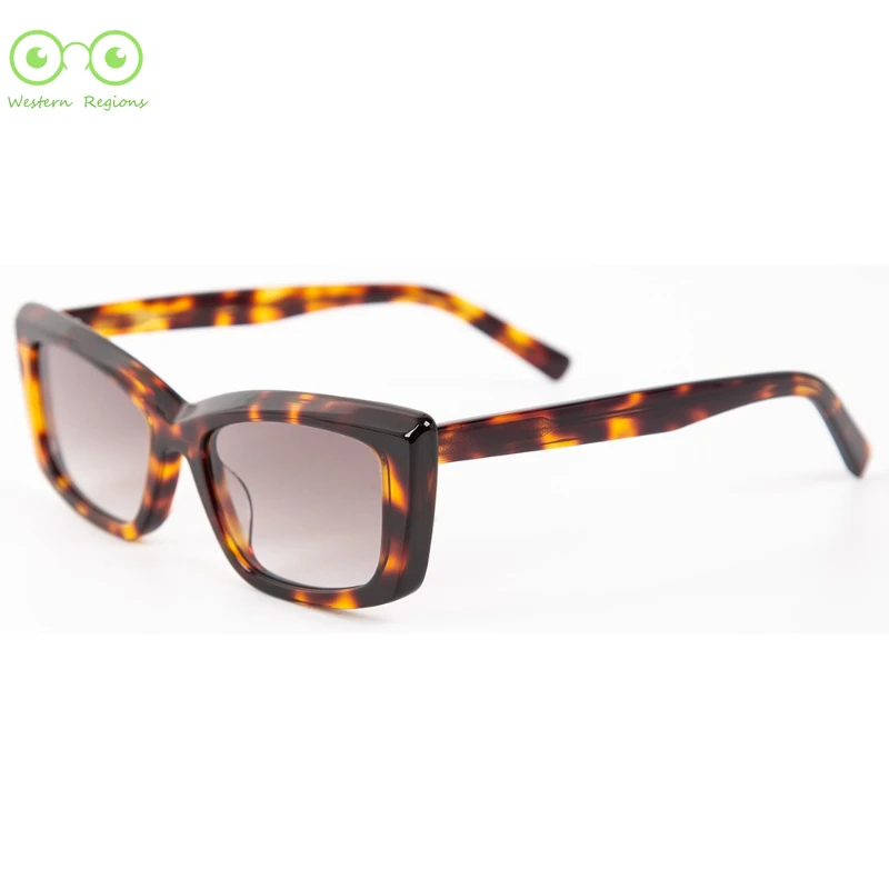 نظارات شمسية جديدة مخصصة من خلات كات للنساء ذات جودة عالية وأرجل أدبية رفيعة ووجه كبير للأشعة فوق البنفسجية للرجال والنساء