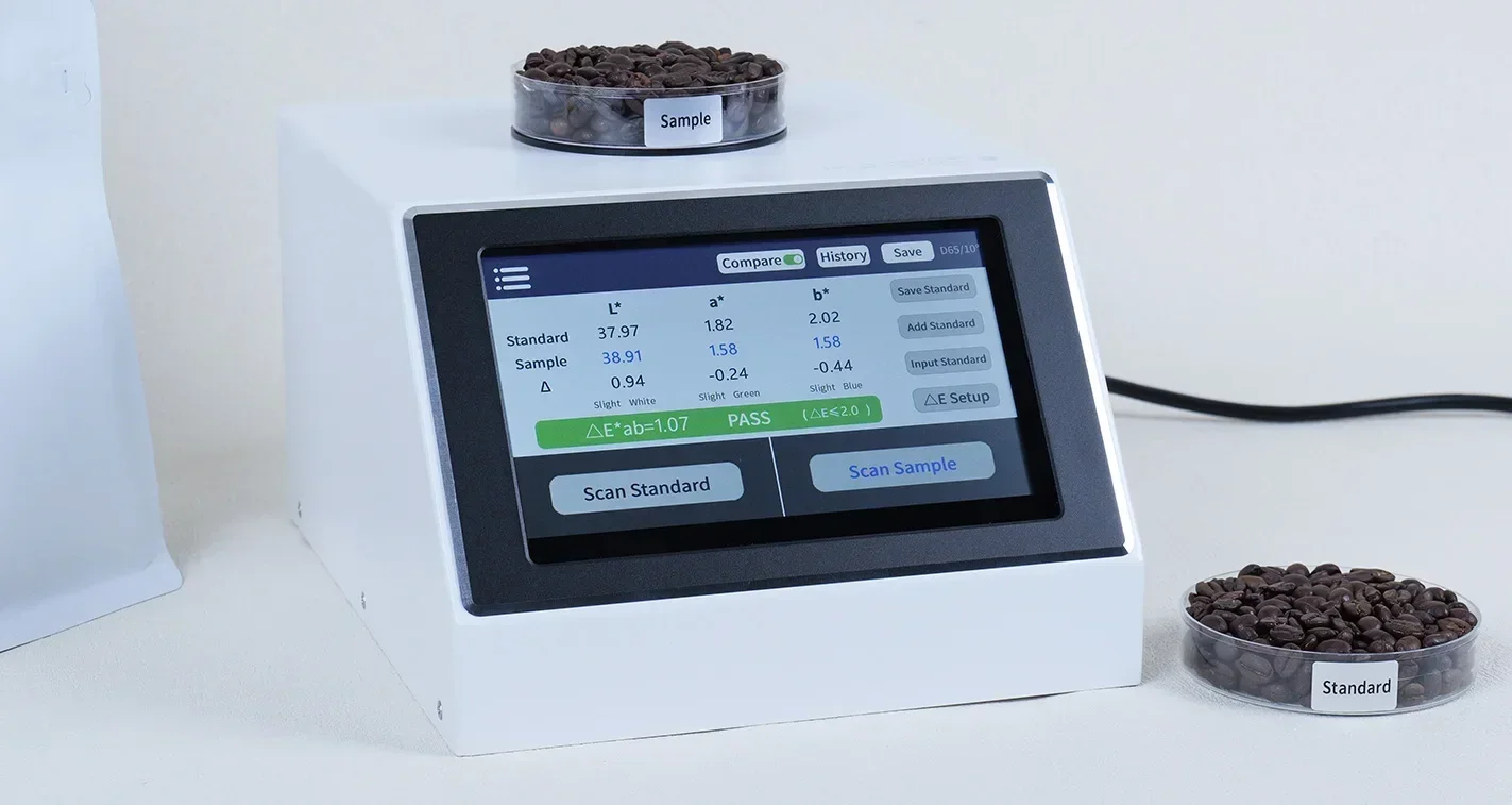 2026/LS177C Coffee Colorimeter Measuring SCAA, Roast Degree, Color Difference Comparison of Coffee Beans