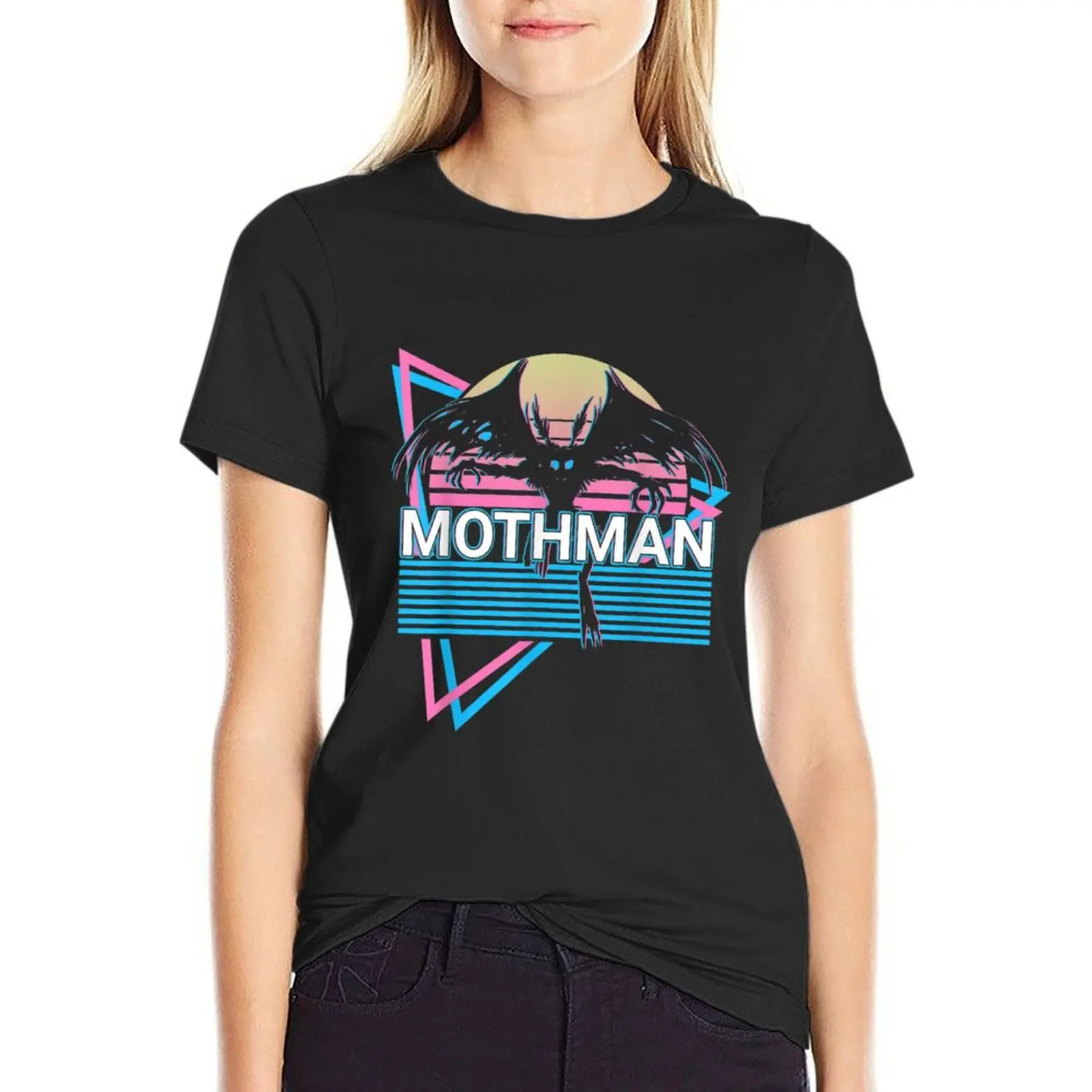 

Mothman Cryptozoology Retro T-Shirt shirts graphic tees cute clothes tops funny t shirts for Women