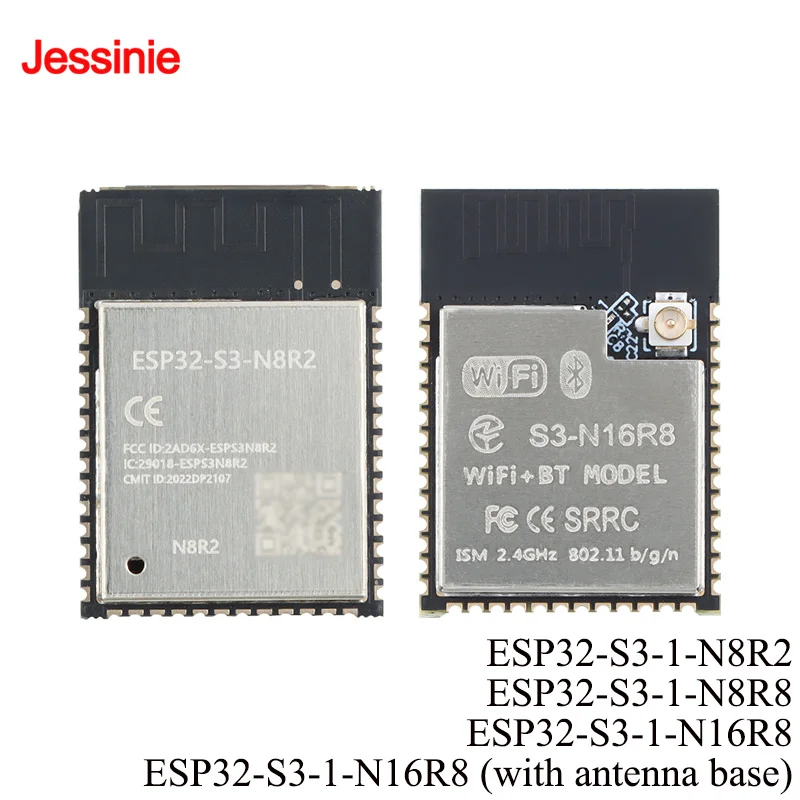 5Pcs/1pc ESP32-S3-1 N8R2 N8R8 N16R8 (with Antenna Base) WiFi Bluetooth-compatible Dual-core Wireless Module