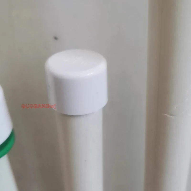 

PVC Water Supply Pipe End Plug Connector Plastic End Cap Fittings Irrigation System Watering White Parts