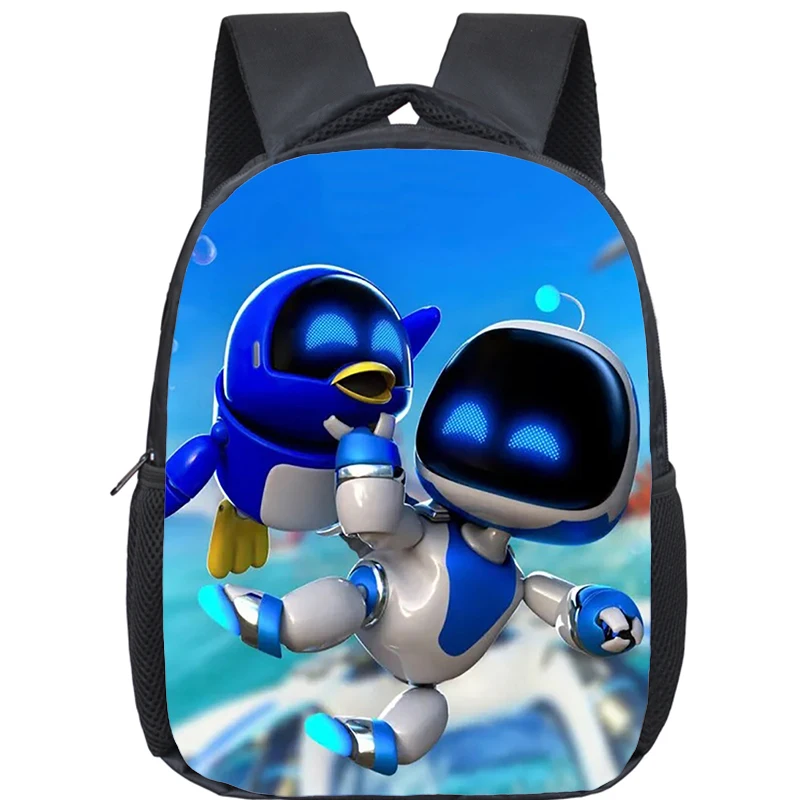 Spiel Astro Bot Schultaschen 12 Zoll Leichter Kinderrucksack Mädchen Jungen Orthopädisches Kinderbuch Kindergarten Mochila Geschenk