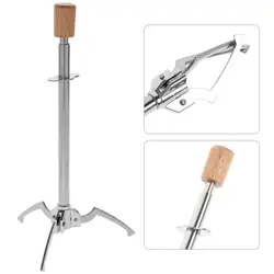 1pc Stainless Steel Multifunctional Ice Food Tong Triangle Shape Design Triangle Grab Food Ice Holder Suitable For Bar